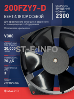 Вентилятор  200FZY7-D  - st-e.info - Дзержинск