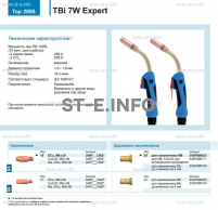 Горелка для полуавтоматической сварки TBi  7W Expert, длина 3 m. - st-e.info - Дзержинск