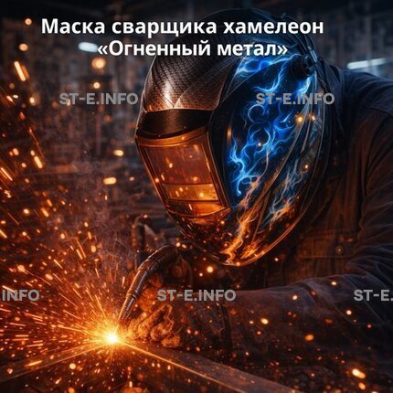 Маска сварщика хамелеон «Огненный метал» (YXE-718G PRO) - st-e.info - Дзержинск